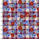 3 Wishes - American Spirit - Plaid Floral, Multi