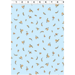 Clothworks - Guess How Much I Love You 2020 - Birds & Feathers, Light Blue