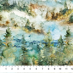 Northcott - The Great Outdoors - Forest Scene, Teal