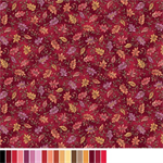 Benartex Traditions - Autumn Breeze - Dancing Leaves, Red