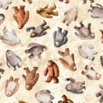Quilting Treasures - Bigfoot - Bigfoot Toss, Cream