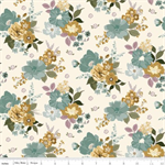 Riley Blake - Renew - Floral Bouquet, Latte