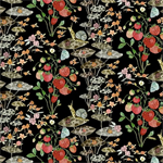 Windham Fabrics - Forest Fruits - Sneaky Snail, Black