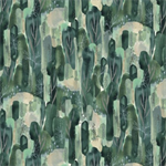 P & B Textiles - Nature Story - Hidden Forest, Green/Teal
