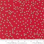 Moda - Snow Time - Jolly Dots, Poinsettia Red