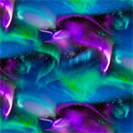 Timeless Treasures - Aurora - Northern Lights, Multi