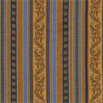 Timeless Treasures - Holiday - Filigree Stripe, Gold