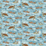 Henry Glass - Window to Paradise - Turtles, Bay Blue