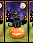 Wilmington Prints - Spooky Tails - 24^ Panel, Multi