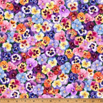 Hoffman California - Flower Shoppe - Pansies, Multi