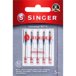 Singer - Universal Regular Point Red Band Needles - 4 pk, Size 90/14