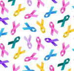Elizabeth Studio - Cancer Awareness - Ribbons, White