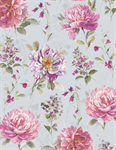 Wilmington Prints - Blush Garden - Large Floral, Gray