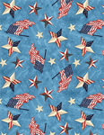 Wilmington Prints - Americana - Patriotic Toss, Blue