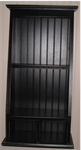 Shelf - 12 inch Shaker - Black W\Plate Grove
