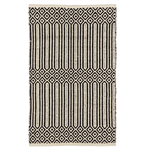 Rug - Black & White Woven