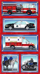 Print Concepts - Heroes - 24^ Vehicle Parade Panel, Multi