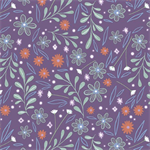 Studio E - Woodland Magic - Mystic Flowers, Purple