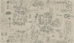 Moda - Linen Mochi - Collections Etchings - Toile Collage, Parchment