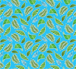 Kanvas Studio - Rainforest Glow - Tropical Leaves, Medium Turquoise