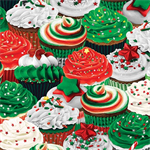 Kanvas Studio - Sweet Holidays - Festive Cupcakes, Multi