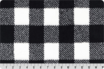 Shannon Fabrics - Cuddle Prints - Buffalo Check, Snow/Black