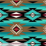 Windham Fabrics - Winter Fleece Print - Raindance, Teal