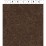 Clothworks - Wild and Free - Tonal Log Geo, Brown