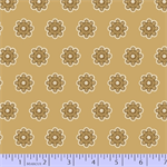 Marcus Fabrics - Uptown Duets - Spaced Flower, Gold