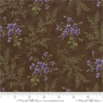 Moda - Sweet Violet - Violet Sprigs, Brown