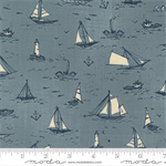 Moda - To The Sea - Sailboats, Light Blue