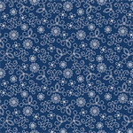 Benartex Traditions - Among the Wildflowers II - Tin Lantern, Indigo