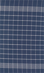 Moda - Summer Solstice Toweling - 18^ Hemmed Edge - Checks, Nautical Blue