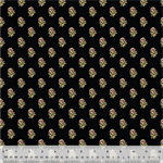 Windham Fabrics - Circa: Turkey Red - Corsage, Black