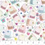 Northcott - My Cup of Tea - Tea Bags, White