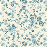 Marcus Fabrics - Buttercup & Blues - Viney Floral, Sky