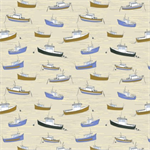 Windham Fabrics - Rocky Coast - Bonnie Boats, Pearl
