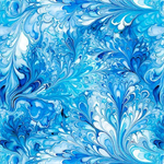 Quilting Treasures - Swan Song - Water Splash, Blue