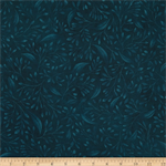 P & B Textiles - 108^ Wide Alessia - Tonal Branches, Dark Teal