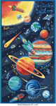 Makower Fabrics - Orbit - 24^ Solar System Panel, Multi