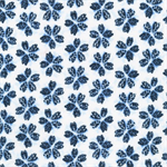 Robert Kaufman - Shibori Blues - Blue Flowers, White