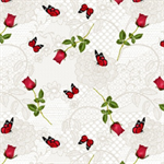 Blank Quilting - La Vie en Rose - Rose Buds, Ecru
