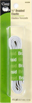 Dritz Elastic - 1/2^ x 1.5 Yards - Braided, White