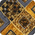 Robert Kaufman - Gustav Klimt - Gold Metallic Diagonal Squares, Gold
