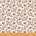 Windham - Scarlett - Floral Lattice, Red/Cream