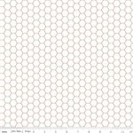 Riley Blake - Bee Backgrounds - Honeycomb, Red