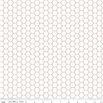Riley Blake - Bee Backgrounds - Honeycomb, Red
