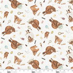 Studio E - Bathing Bonnies - Cow Toss, White/Mint