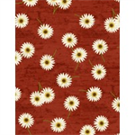 Wilmington Prints - Sunset Blooms - Daisies, Red