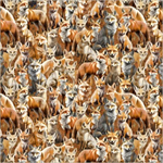Windham Fabrics - Wild Kingdom - Sly Fox, Rust